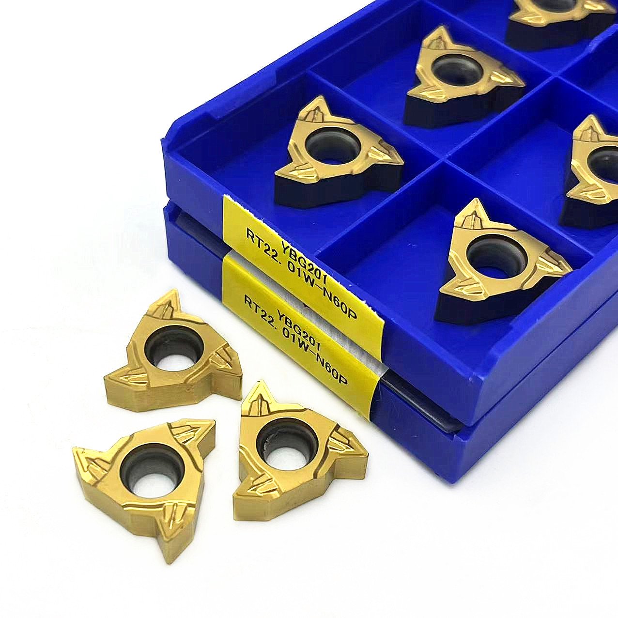 INSERTO DE METAL DURO ROSCA EXT. RT22.01W G60P YBG201 - Imagem 2