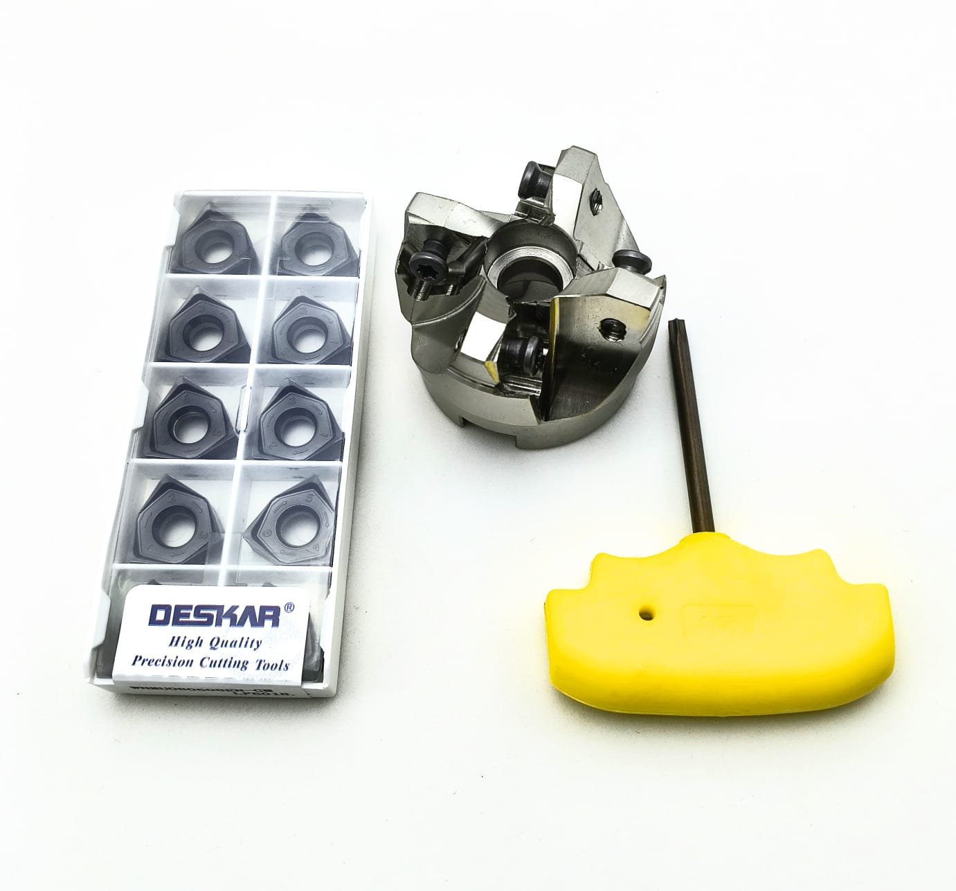 KIT SUPORTE FRESAMENTO MFWN90-50R-4T + INSERTOS WNMU080608EN-GM LF6018(Ø50MM)(WNMU0806))