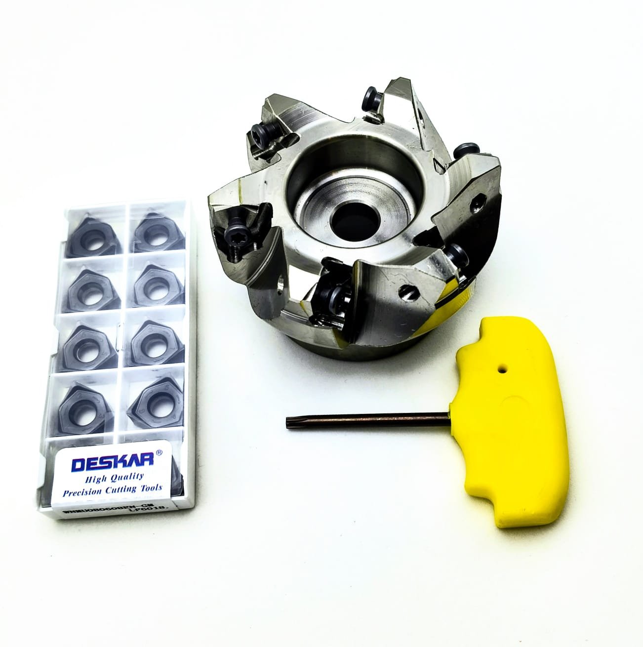 KIT SUPORTE FRESAMENTO MFWN90-80R-6T + INSERTOS WNMU080608EN-GM LF6018(Ø80MM)(WNMU0806)