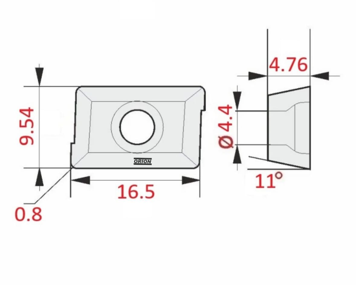 INSERTO FRESAMENTO APMT1604PDER-M2L OP1215 - Imagem 2