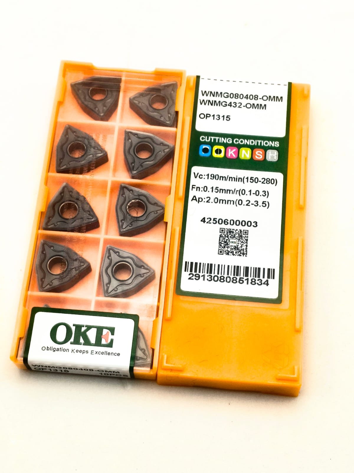 INSERTO DE METAL DURO WNMG080408-OMM OP1315